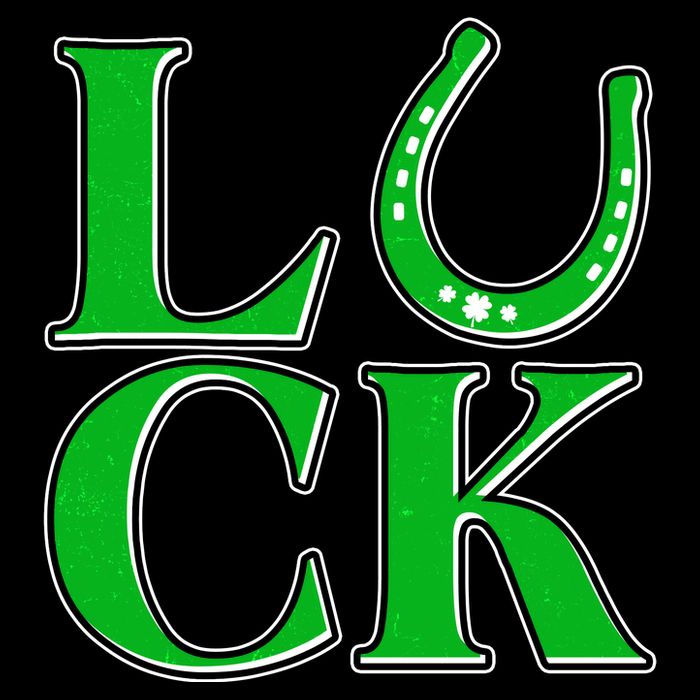 Cool St Patrick's Day Luck Lucky Horseshoe Tall T-Shirt