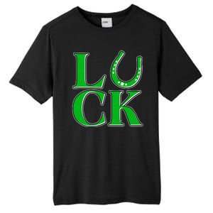 Cool St Patrick's Day Luck Lucky Horseshoe Tall Fusion ChromaSoft Performance T-Shirt