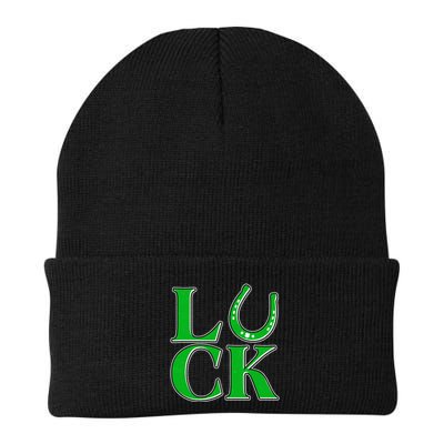 Cool St Patrick's Day Luck Lucky Horseshoe Beanie