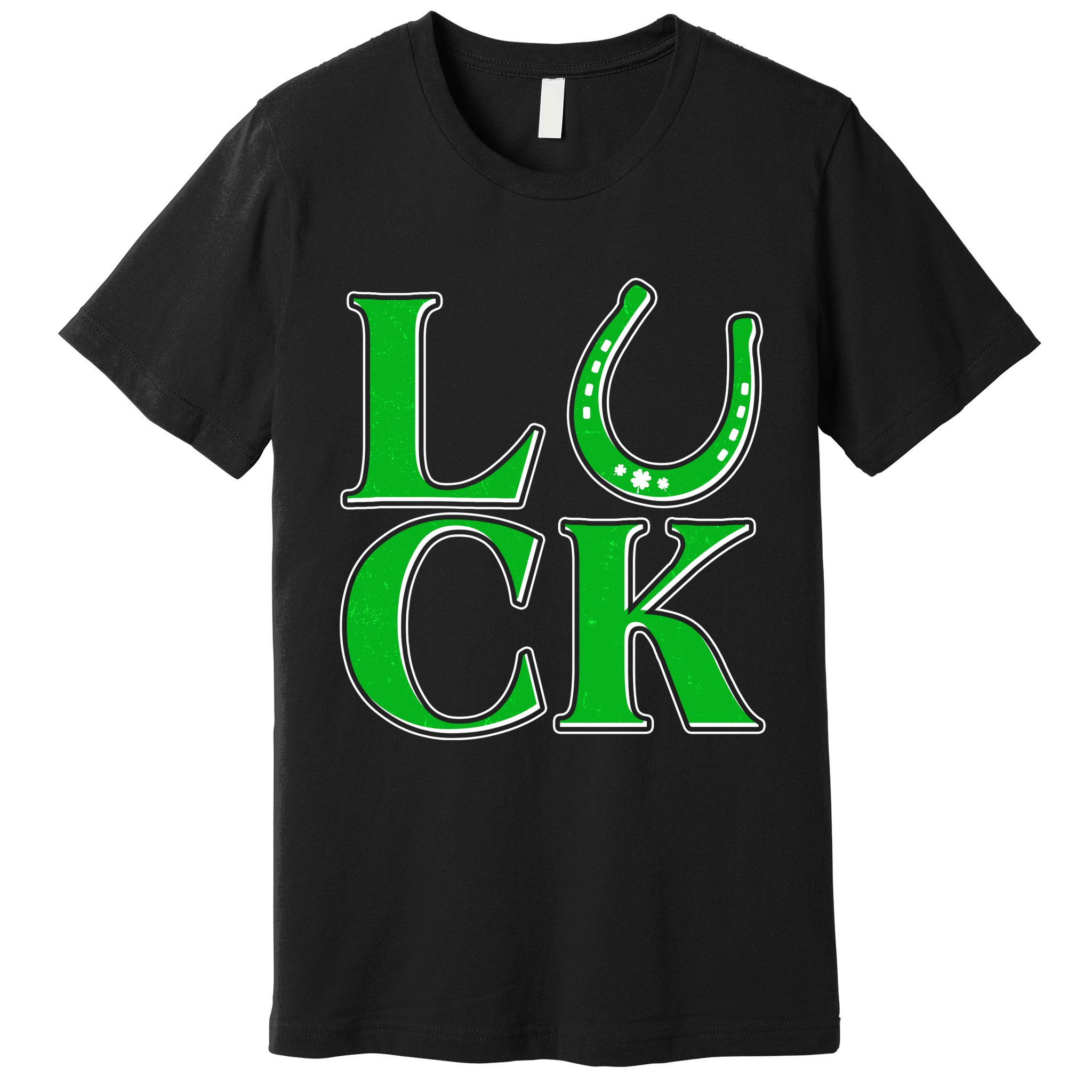 Cool St Patrick's Day Luck Lucky Horseshoe Premium T-Shirt