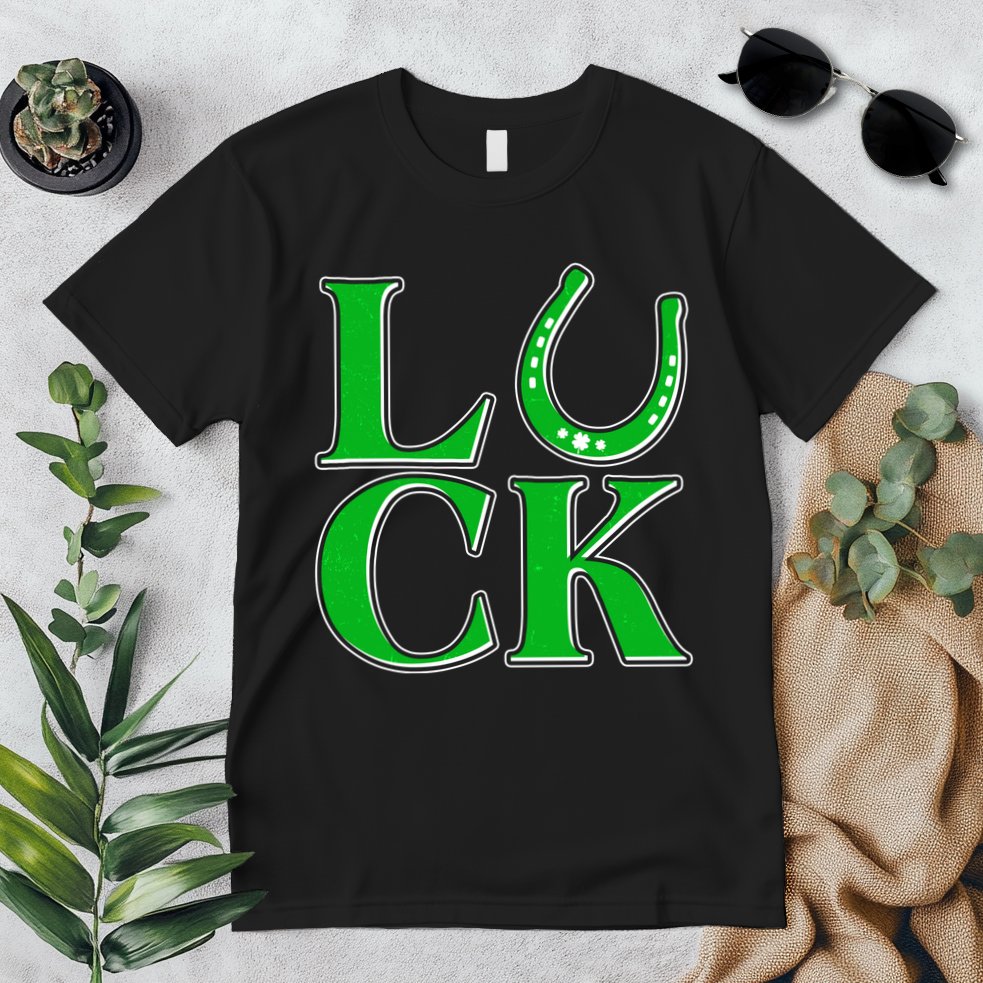 Cool St Patrick's Day Luck Lucky Horseshoe Premium T-Shirt