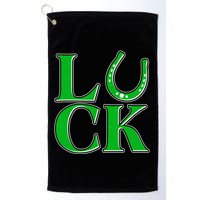Cool St Patrick's Day Luck Lucky Horseshoe Golf Towel