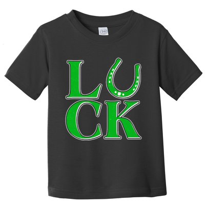 Cool St Patrick's Day Luck Lucky Horseshoe Toddler T-Shirt