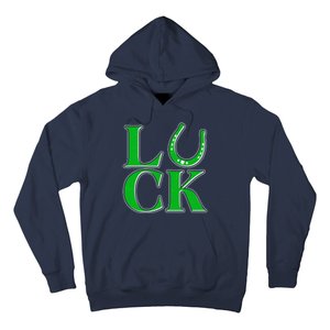 Cool St Patrick's Day Luck Lucky Horseshoe Hoodie