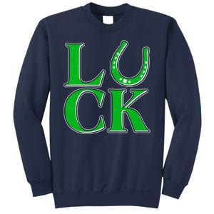 Cool St Patrick's Day Luck Lucky Horseshoe Sweatshirt