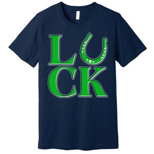 Cool St Patrick's Day Luck Lucky Horseshoe Premium T-Shirt