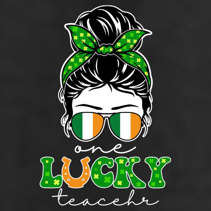 Cute St Patricks Day One Lucky Teacher Trucker Hat
