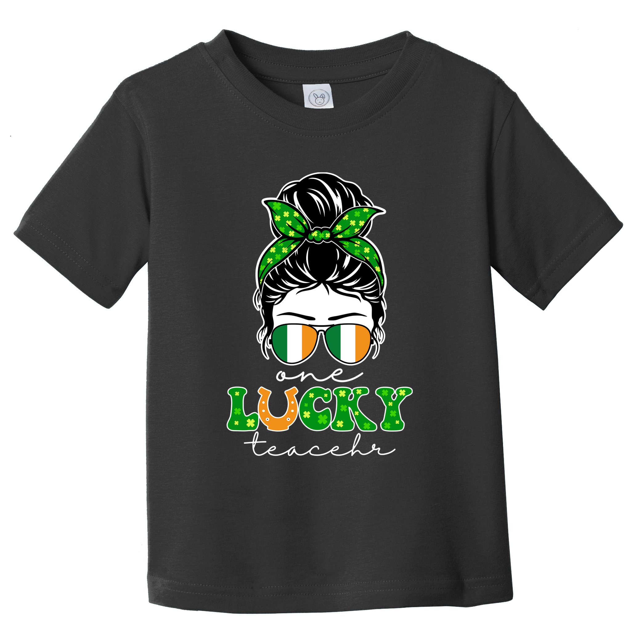 Cute St Patricks Day One Lucky Teacher Toddler T-Shirt