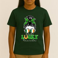 Cute St Patricks Day One Lucky Teacher T-Shirt