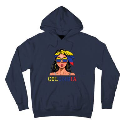 Colombianas Souvenirs Products Woman Flag Roots Colombia Tall Hoodie