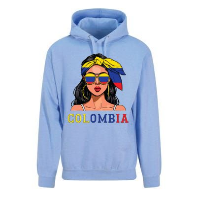 Colombianas Souvenirs Products Woman Flag Roots Colombia Unisex Surf Hoodie