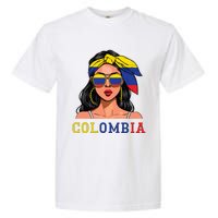 Colombianas Souvenirs Products Woman Flag Roots Colombia Garment-Dyed Heavyweight T-Shirt