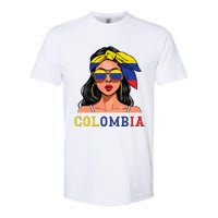 Colombianas Souvenirs Products Woman Flag Roots Colombia Softstyle CVC T-Shirt