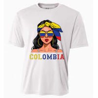 Colombianas Souvenirs Products Woman Flag Roots Colombia Cooling Performance Crew T-Shirt