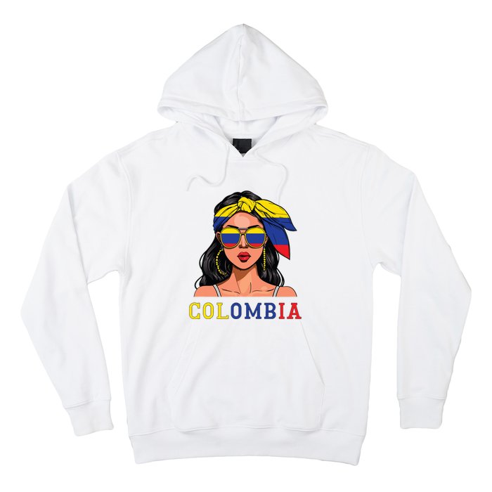 Colombianas Souvenirs Products Woman Flag Roots Colombia Hoodie