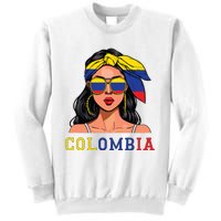 Colombianas Souvenirs Products Woman Flag Roots Colombia Sweatshirt