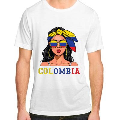 Colombianas Souvenirs Products Woman Flag Roots Colombia Adult ChromaSoft Performance T-Shirt