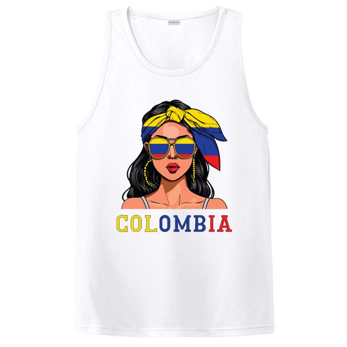 Colombianas Souvenirs Products Woman Flag Roots Colombia PosiCharge Competitor Tank