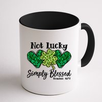 Cute St Patricks Day Not Lucky Simply Blessed Romans 4: 7 8 Mug
