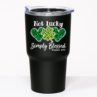 Cute St Patricks Day Not Lucky Simply Blessed Romans 4: 7 8 Tumbler