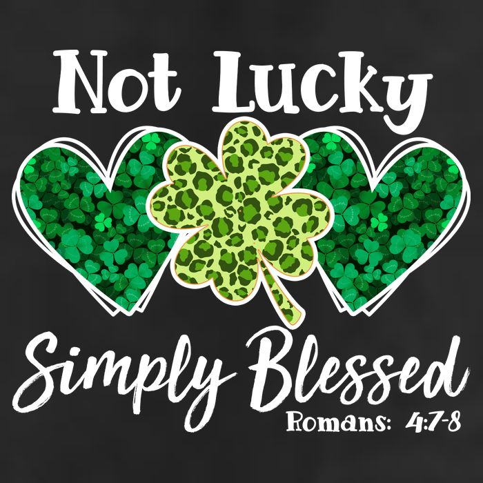 Cute St Patricks Day Not Lucky Simply Blessed Romans 4: 7 8 Trucker Hat
