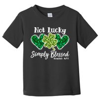 Cute St Patricks Day Not Lucky Simply Blessed Romans 4: 7 8 Toddler T-Shirt