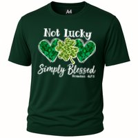 Cute St Patricks Day Not Lucky Simply Blessed Romans 4: 7 8 Performance Shirt