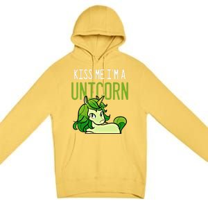 Cute St PatrickS Day Irish American Me I Am A Unicorn Gift Premium Pullover Hoodie