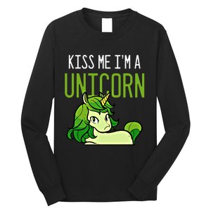 Cute St PatrickS Day Irish American Me I Am A Unicorn Gift Long Sleeve Shirt