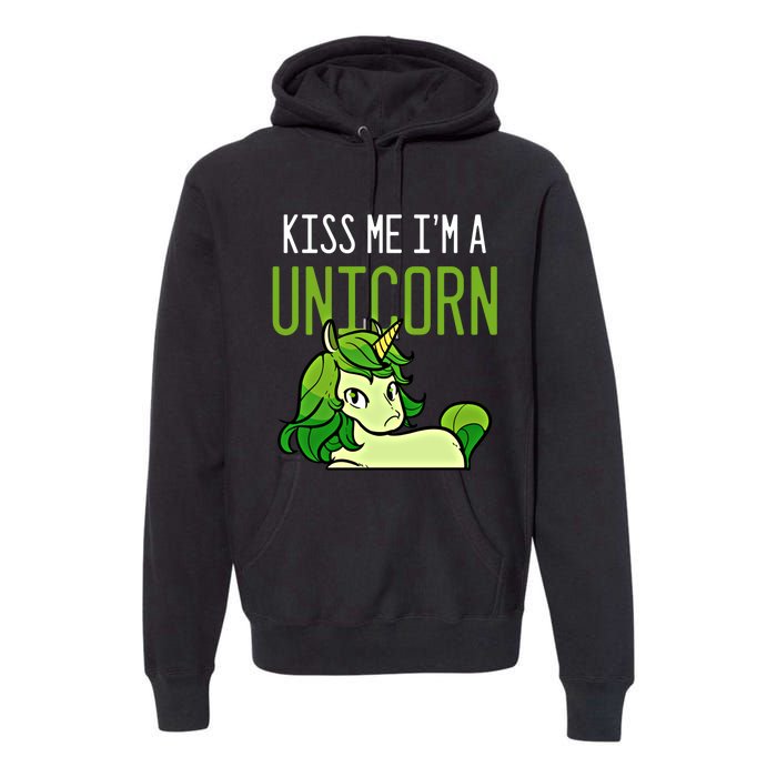 Cute St PatrickS Day Irish American Me I Am A Unicorn Gift Premium Hoodie