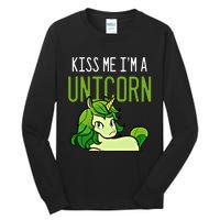 Cute St PatrickS Day Irish American Me I Am A Unicorn Gift Tall Long Sleeve T-Shirt