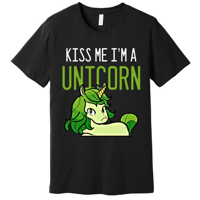 Cute St PatrickS Day Irish American Me I Am A Unicorn Gift Premium T-Shirt