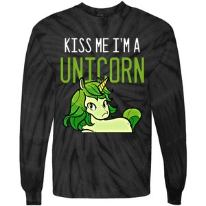 Cute St PatrickS Day Irish American Me I Am A Unicorn Gift Tie-Dye Long Sleeve Shirt