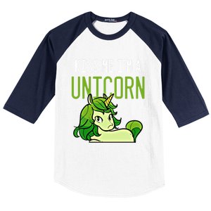 Cute St PatrickS Day Irish American Me I Am A Unicorn Gift Baseball Sleeve Shirt