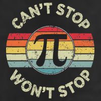  Can't Stop Pi Won't Stop Pi Day Math Teachers  Cool Comfort Performance Bucket Hat