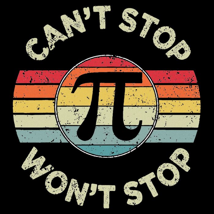  Can't Stop Pi Won't Stop Pi Day Math Teachers  Drawstring Bag