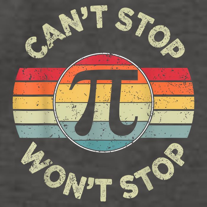Can't Stop Pi Won't Stop Pi Day Math Teachers Vector Backpack