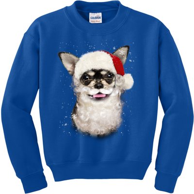 Chihuahua Santa Paws Gift Kids Sweatshirt