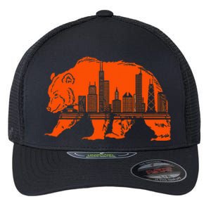 Chicago Skyline Pride Celebrate Illinois Downtown Flexfit Unipanel Trucker Cap