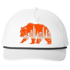 Chicago Skyline Pride Celebrate Illinois Downtown Snapback Five-Panel Rope Hat