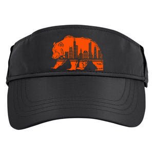 Chicago Skyline Pride Celebrate Illinois Downtown Adult Drive Performance Visor