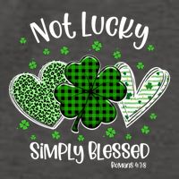 Christian St PatrickS Day Shamrock Not Lucky Simply Blessed Gift Vector Backpack