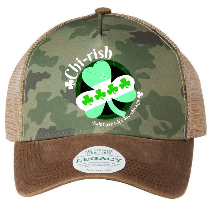 ChiRish St. Patrick's Day Chicago Irish Clover Legacy Tie Dye Trucker Hat
