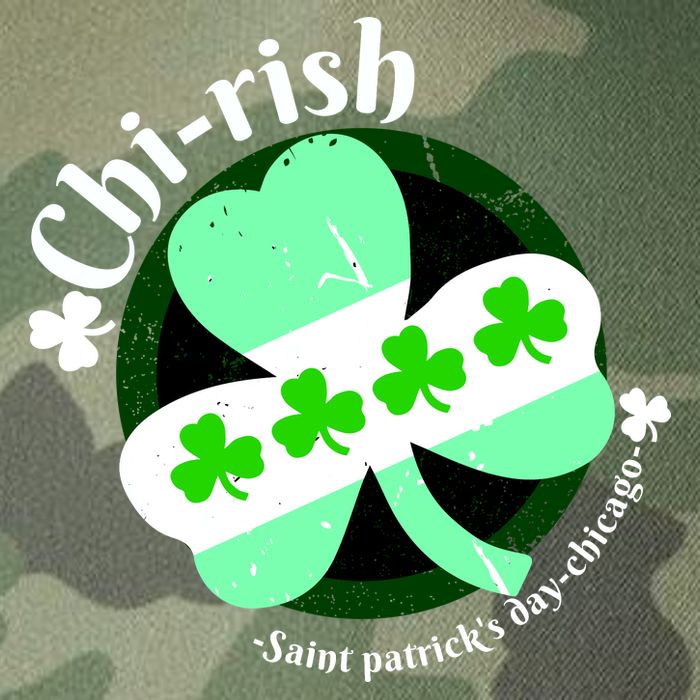 ChiRish St. Patrick's Day Chicago Irish Clover Legacy Tie Dye Trucker Hat