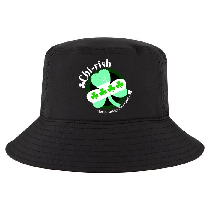 ChiRish St. Patrick's Day Chicago Irish Clover Cool Comfort Performance Bucket Hat