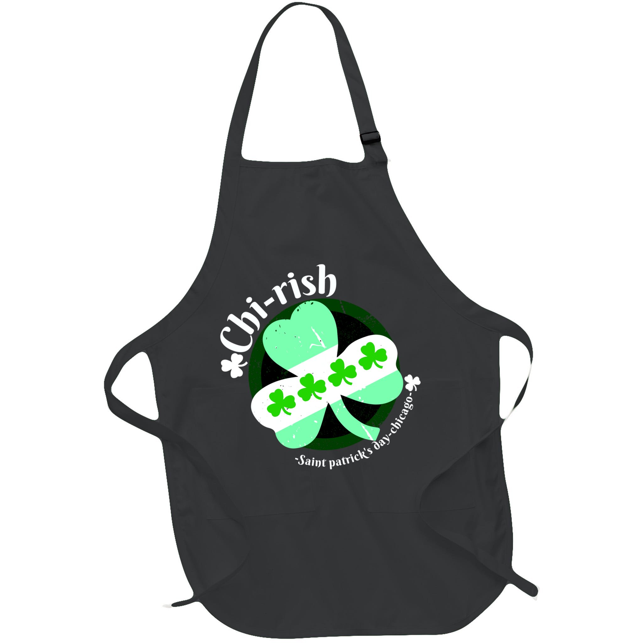 ChiRish St. Patrick's Day Chicago Irish Clover Apron