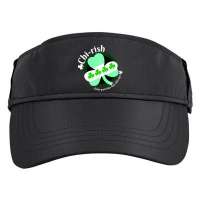 ChiRish St. Patrick's Day Chicago Irish Clover Adult Drive Performance Visor