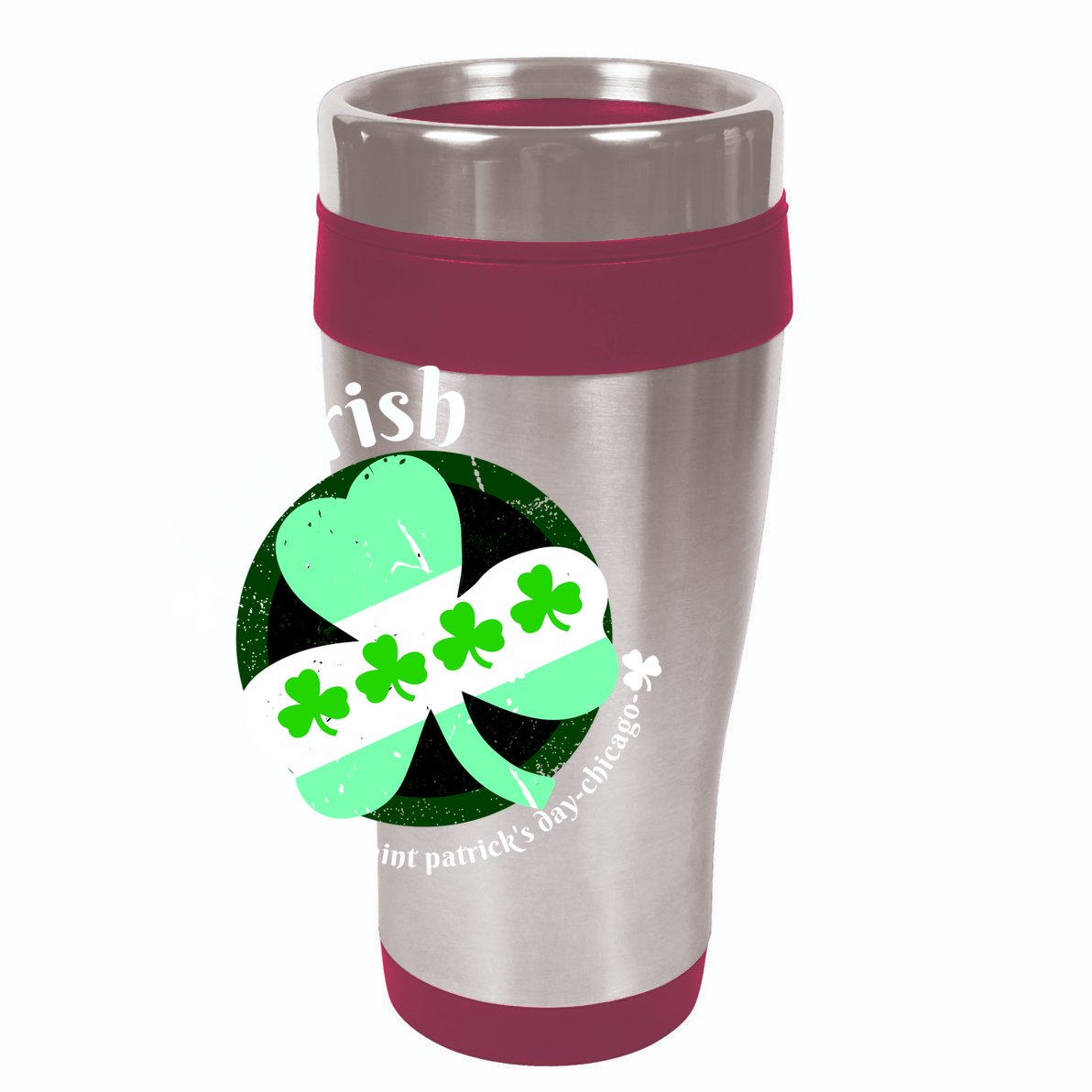ChiRish St. Patrick's Day Chicago Irish Clover 15oz Campfire Ceramic Mug