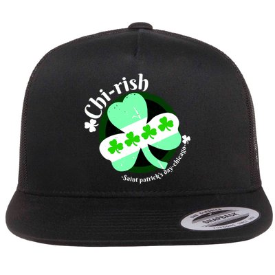 ChiRish St. Patrick's Day Chicago Irish Clover Flatbill Hat