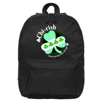ChiRish St. Patrick's Day Chicago Irish Clover 16 in Basic Backpack